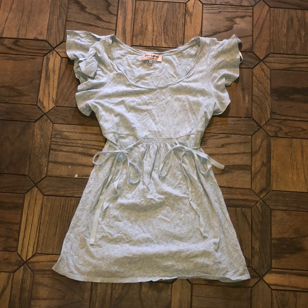 Juicy Couture Light Heather Gray Knit Top-Size SM